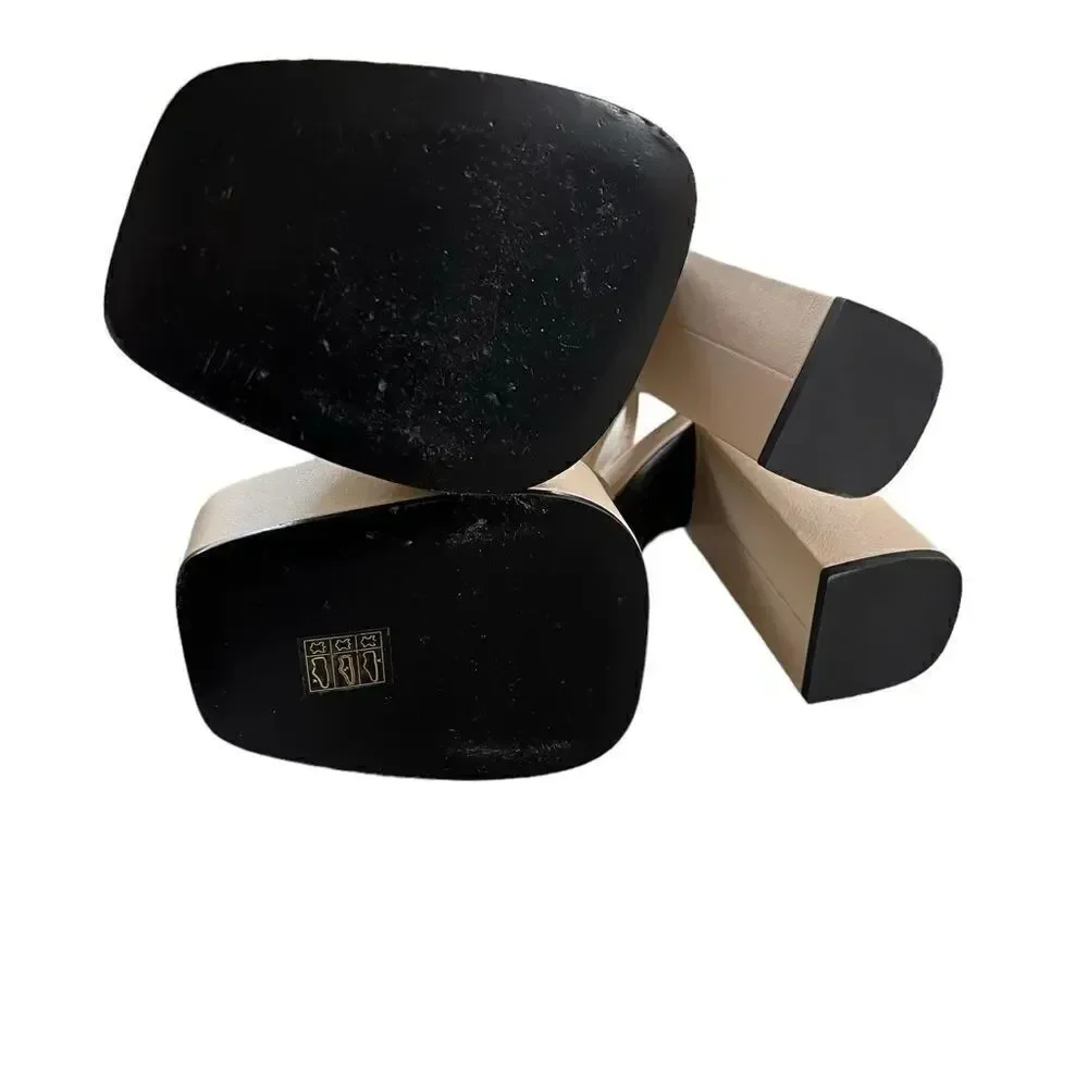 3juin Ambra closed-toe platform leather sandals 10